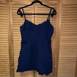 Truly Poppy Large Navy Blue Mini Dress
